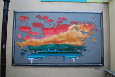 Burbank City Skyline Mural